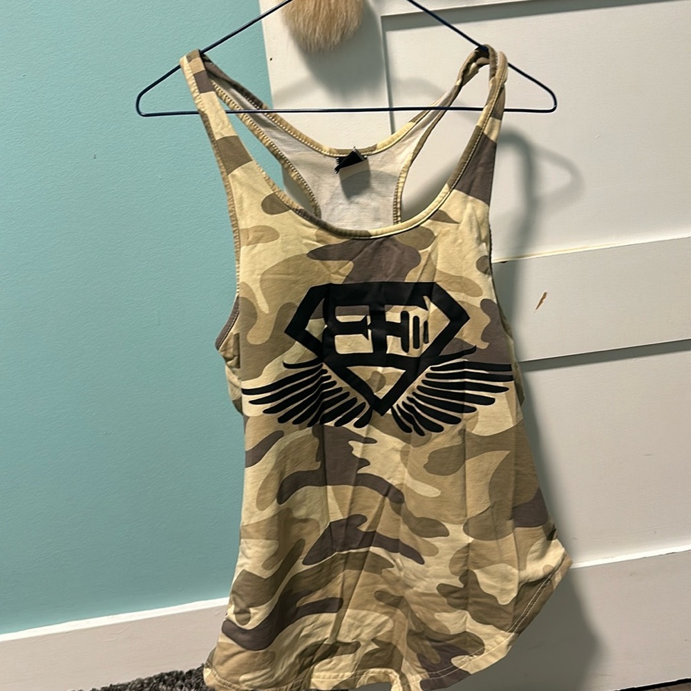 Engineered Life Camo Stringer Gym Tank Top